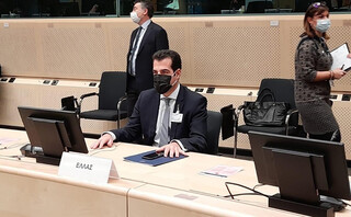 Ο Υπουργός Υγείας Θάνος Πλεύρης στο Συμβούλιο Υπουργών Υγείας της ΕΕ στις Βρυξέλλες