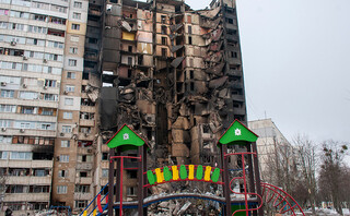 Βομβαρδισμένα κτίρια στο Χάρκοβο στην Ουκρανία